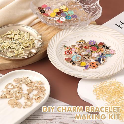 Kit de fabricación de pulseras de abalorios dorados Zplontya: manualidades DIY 5