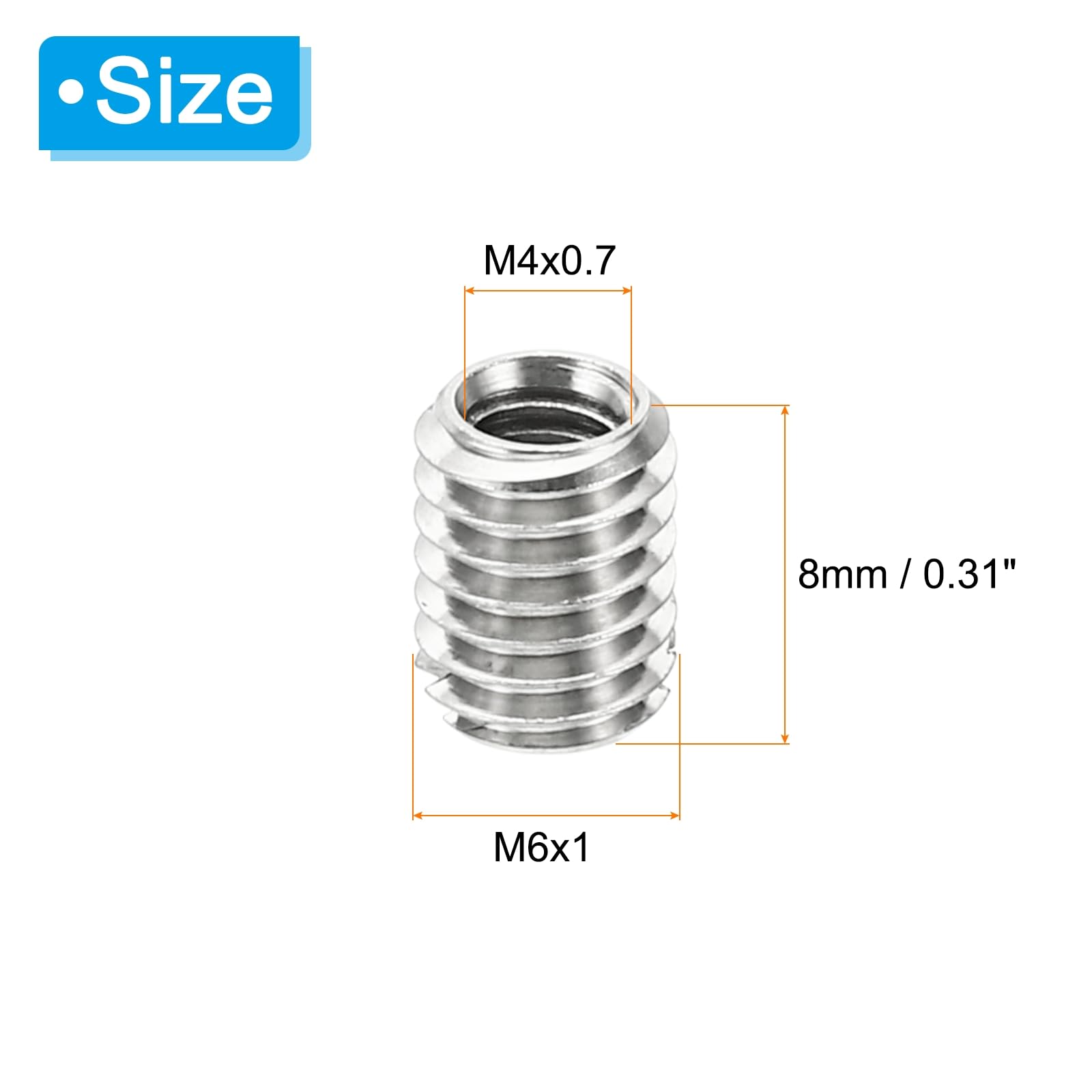PATIKIL Thread Adapters Sleeve Reducing Nut - Image 2