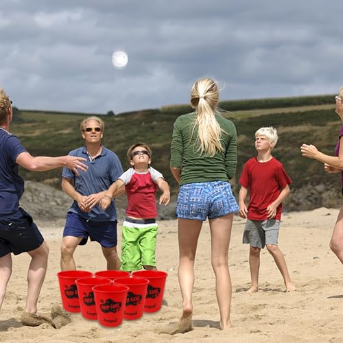 image for Juegoal Outdoor Yard Games Set with Buckets and Balls, Toss Game Throw