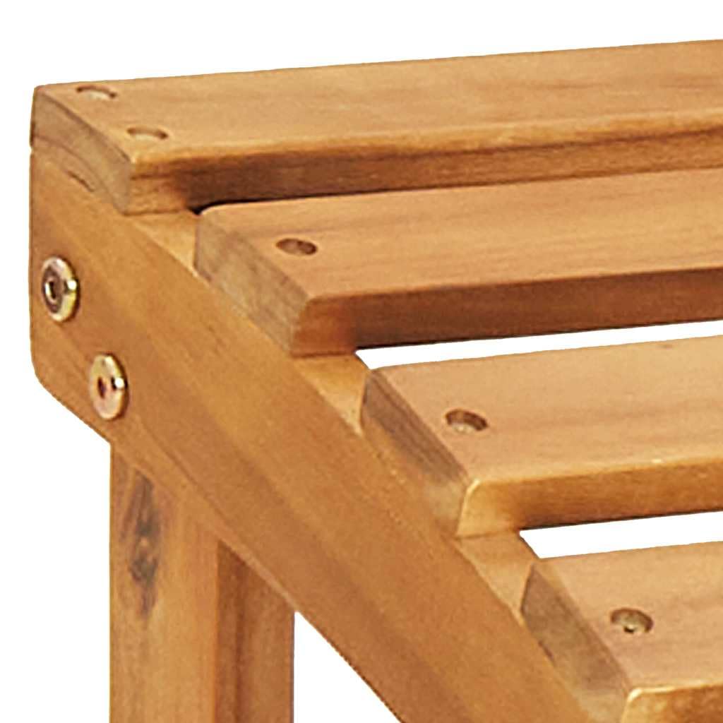 vidaXL Bois d'Acacia Massif Chaise de Jardin Adirondack et Repose-Pied Fauteuil de Jardin Chaise de Patio Siège de Terrasse Fauteuil d'Extérieur