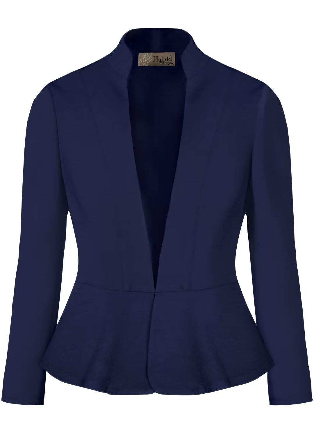 Hybrid & CompanyWomen's Casual Work Office Elegant Open Front Premium Nylon Blazer Jacket