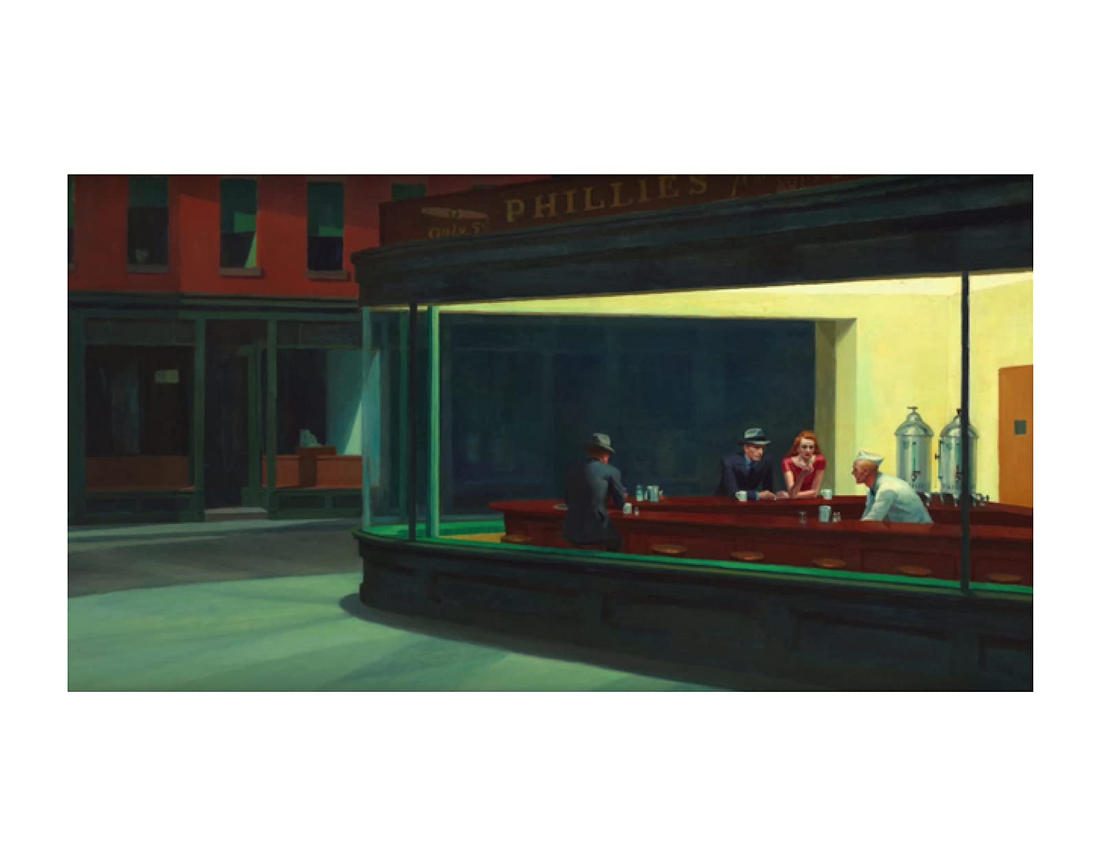 Wowposters Nighthawks By Hopper Poster - 50X70 Cm