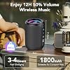 Tiksounds Bluetooth Speaker with Stereo Sound & Mic for Calls, Bluetooth 5.4 Speaker with 12H Playtime, 6 RGB Lights & TWS Pairing, IPX7 Waterproof, Portable Speaker for Home, Hiking, Party #5