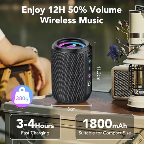 Altavoz Bluetooth Pequeño Portatil TWS e Impermeable IPX7 3