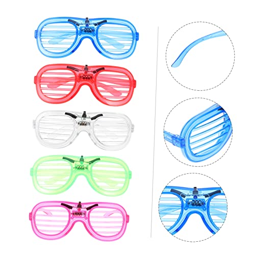 Generic 3 Peças LED Luminosos Fantasias De Óculos Para Adultos Enfeites De Halloween Presentes De Ha