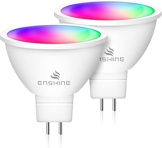 ENSHINE MR16 Smart Zigbee Bulb, Smart Candle Bulb, Work with Zigbee Hub