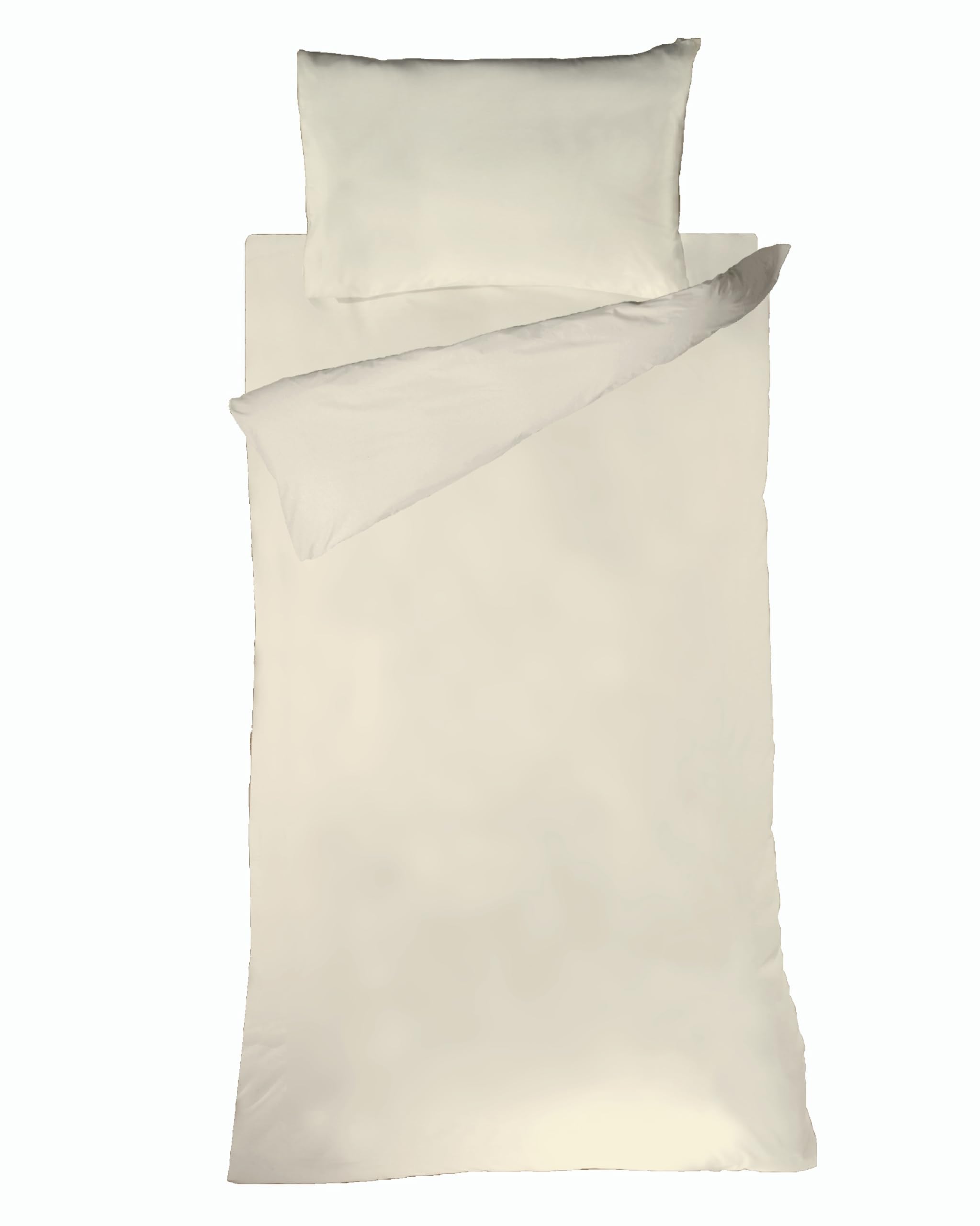 Bianca Plain Dyed Cream Zestaw pościeli 105 cm 100% bawełna Percale