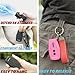 Selfstrike Mini Stun Gun with LED Flashlight and Wrist Strap – Unique Key Chain Design – Using anti slip materials can better and faster aim with charging cable,mini screwdriver and user manual(Black)