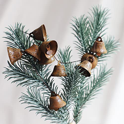 Country-Primitive-Craft-Mini-Jingle-Bells-Christmas-Bells-for-Crafting-WreathCraft-Bells-Holiday-Home-and-Christmas-DecorationBells-50-PiecesRusty-1-inch Country Primitive Craft Mini Jingle Bells Christmas Bells for Crafting WreathCraft Bells Holiday Home and Christmas DecorationBells 50 PiecesRusty 1 inch