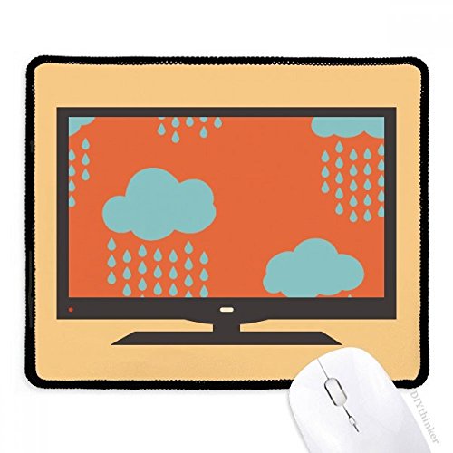 Alfombrilla de ratón antideslizante Cloud Rain Drip de goma para un control preciso de tu PC