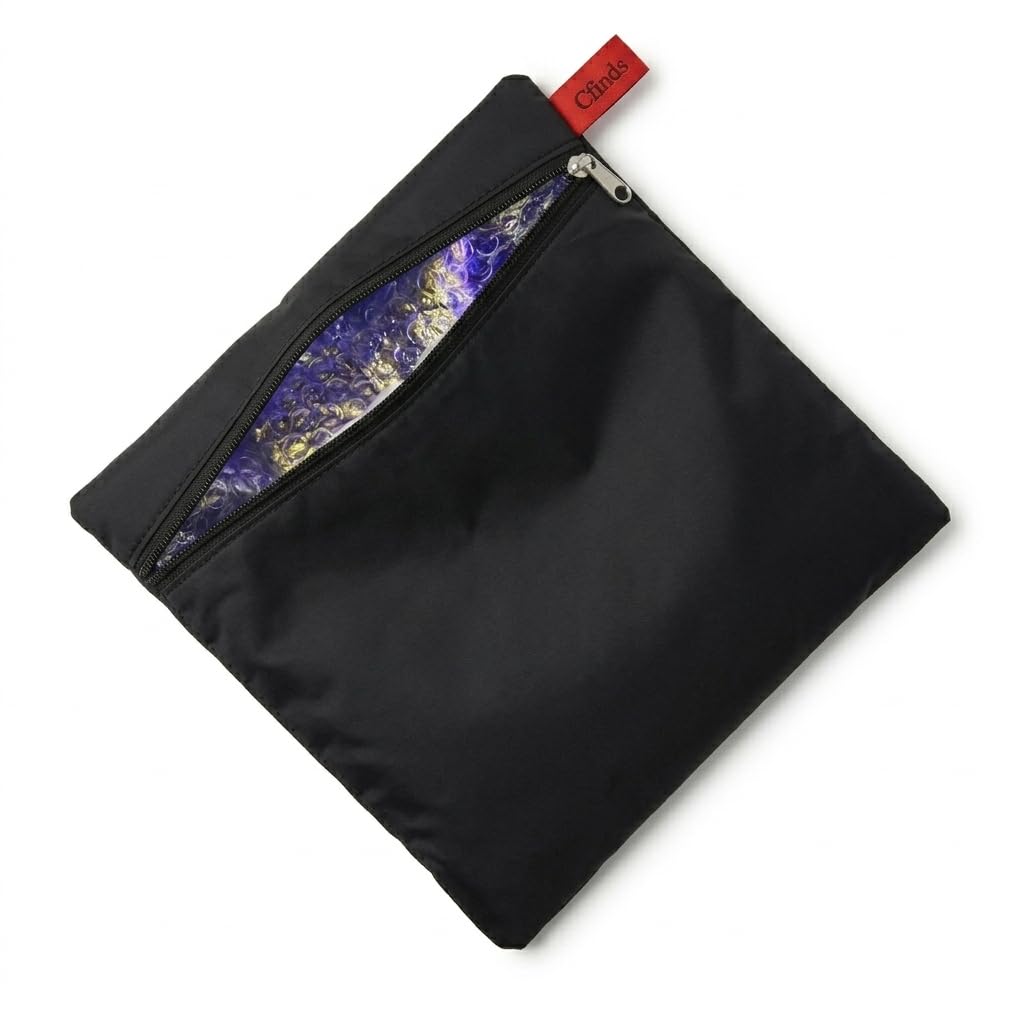 Lunch Pouch for Kids & Adults, 4 mm Aluminium Foil Insulation, Leakproof Tiffin Carry Pouch with Red Handle Strap, Hot & Cold Lunch Tote for School, Office Black-image-32