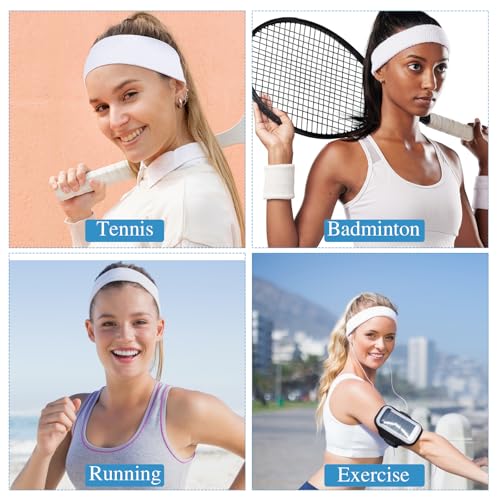 Wanmu Conjunto de 3 faixas esportivas neon, faixas de transpiração para competições esportivas, faix