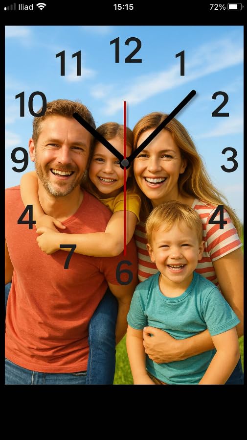 Horloge murale personnalisée design en aluminium fine et durable