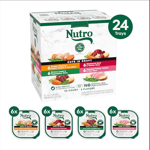 Image of Nutro Cuts in Gravy Wet Dog Food, Recipe Variety Pack, 3.5 oz, 24 Count