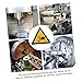 ULTECHNOVO 1Pc Hand Crushing Warning Sticker Safety Decal for Equipment Caution Sign Industrial Use with Alert for Pinch and Crush Hazards