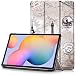 Produktbild TTVie Hülle für Samsung Galaxy Tab S6 Lite - PU Leder Schutzhülle mit Standfunktion und Auto Aufwachen/Schlaf Funktion für Samsung Galaxy Tab S6 Lite 10,4 Zoll Tablet-PC 2020 Modell, Karte Turm