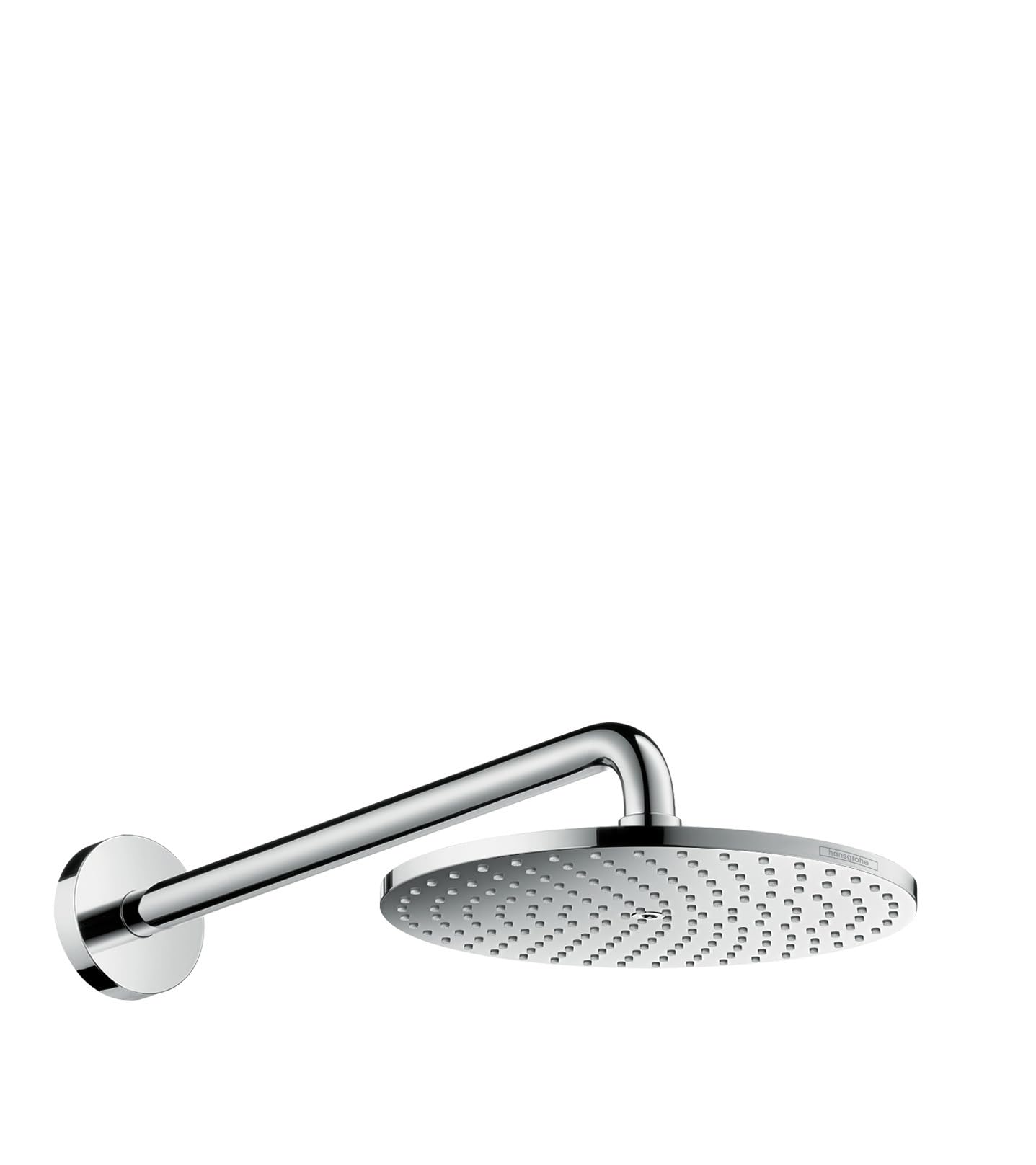 hansgrohe Raindance S - head shower with shower arm, shower head round (⌀ 240 mm), rainfall shower head 1 spray for wall mounting, anti-limescale, chrome, 27607000