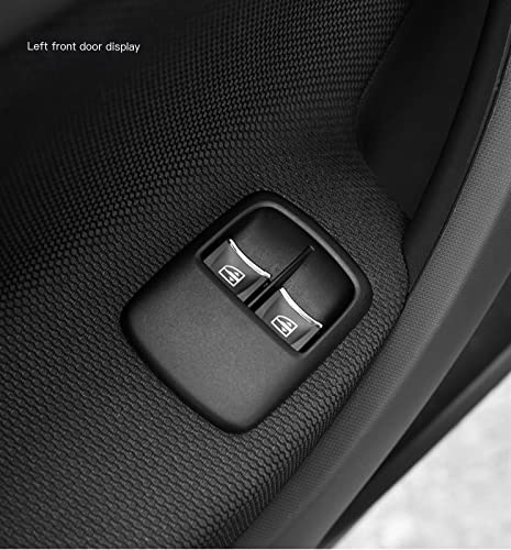 Autocollant lève-vitre Smart Forfour Fortwo 453 patch décoratif bouton intérieur argent