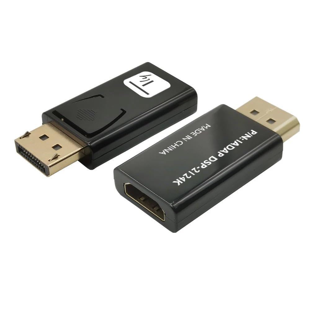 Techly 109214 Adaptateur convertisseur DisplayPort DP 1.2 vers HDMI 4K 60Hz Noir