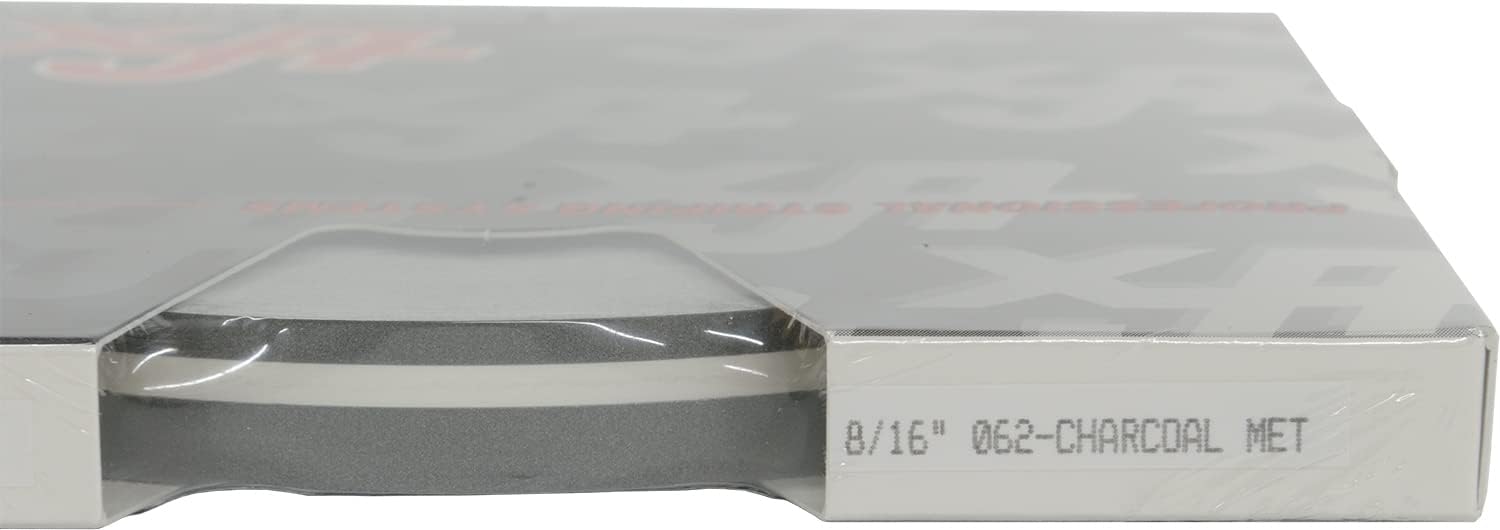 Universal TFX 0008062 - Auto Truck Customizing Dual Pinstripe - 8/16" x 150' (1/4” Stripe, 1/8" Gap, then 1/8” Stripe) - 062-Charcoal Metallic