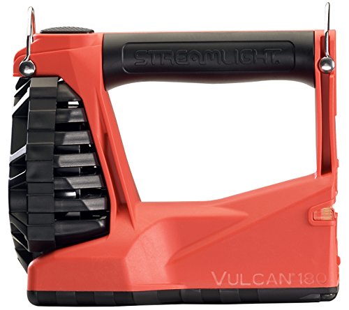 Image of Streamlight 44331 Vulcan 180 HAZ-LO Standard System Class I DIV.1 450-Lumen Rechargeable Lantern /Portable Scene Light with 120V /100V AC /12V DC Charger and Quick Release Shoulder Strap, Orange