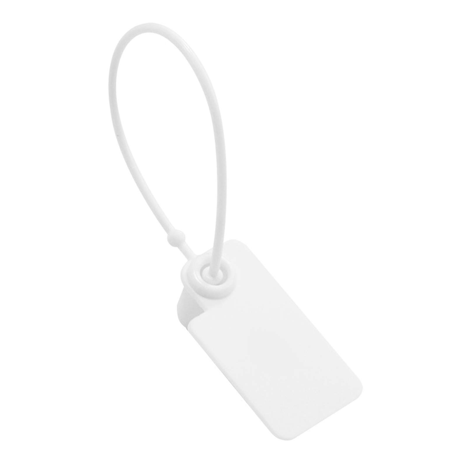 Etichette in plastica, 100 etichette da appendere, sigillate, 160 mm, multicolore (bianco)