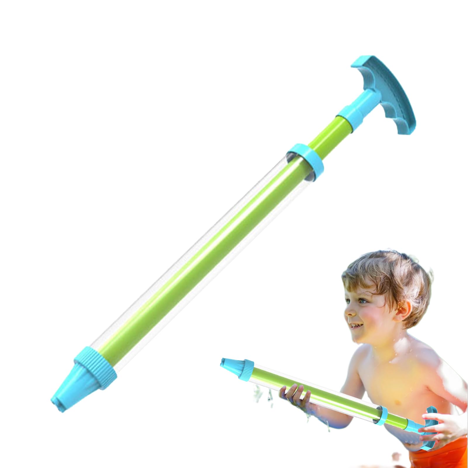 Water Shooter Kids WaterGun Long-Range Splash Toy, Interactive Outdoor Soaker WaterSpray Toy Firework Sprinkler Pull-Out Sprinkler Spray Toys Outdoor Squirter For Kids,Adults