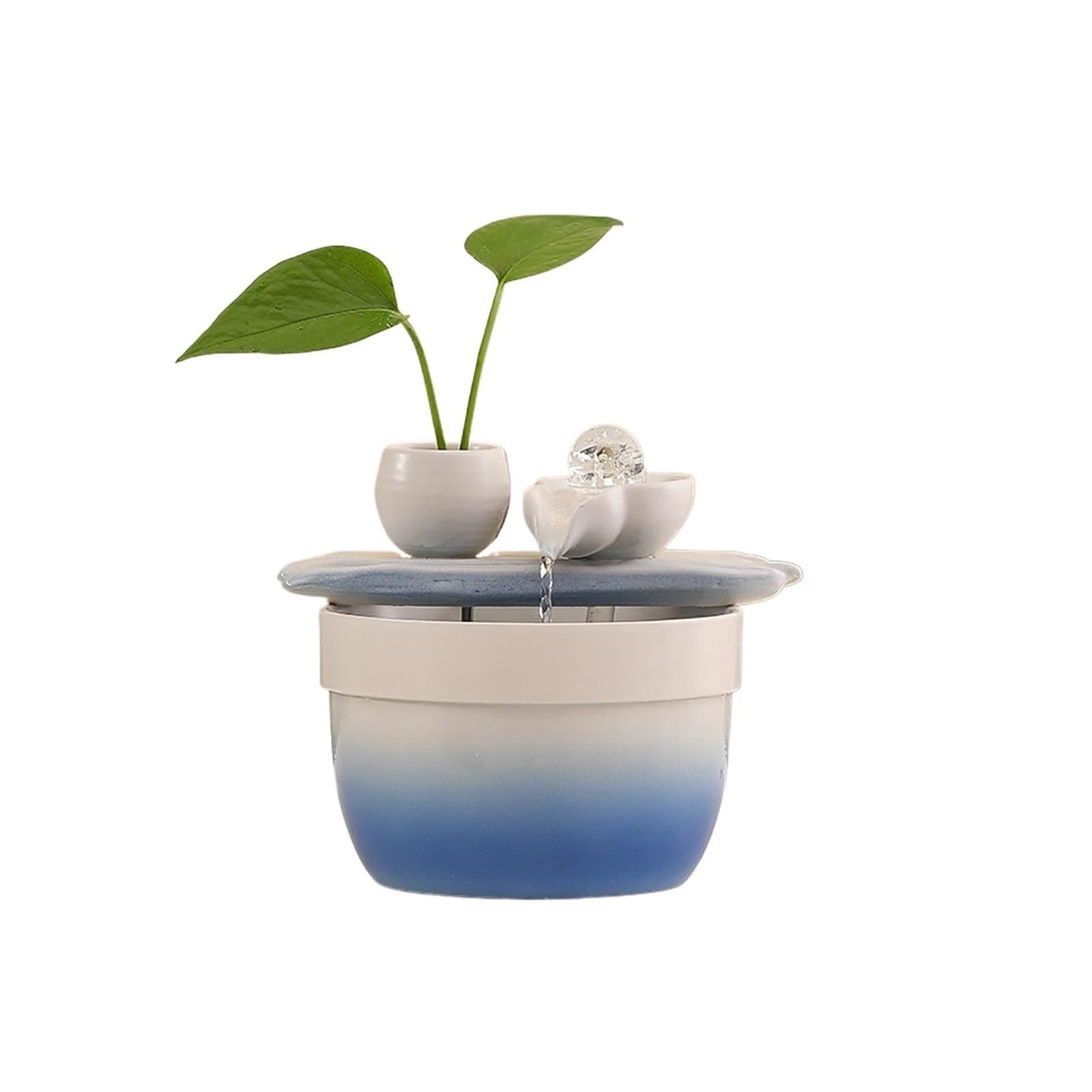 Water Feature Indoor Tabletop Water Feature Small Waterfall Fountain for Home Decor Indoor Fountains