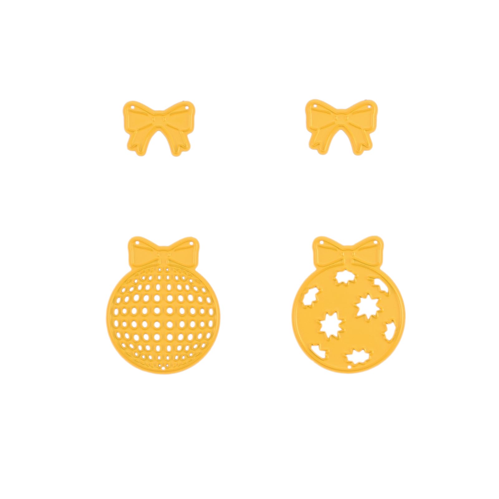 Nellie's Choice Christmas Cutting Die, Christmas Baubles, 4 Shape Dies, 3.6 x 4.3 cm, Card Making Supplies, Metal Craft Dies for Scrapbooking, DIY and Paper Crafts