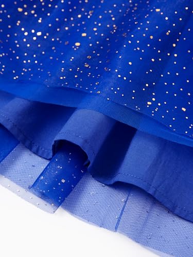 Image of Disney Princess Frozen Elsa Minnie Stitch Toddler Girl Tulle Tutu Dress Ruffle Sleeve Mesh Summer Birthday Party Clothes 2-9Y