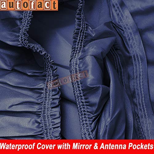 Image of Autofact Car Body Cover Compatible for New Hyundai Elite I20 2021 Onwards with Mirror Pockets (Navy Blue)