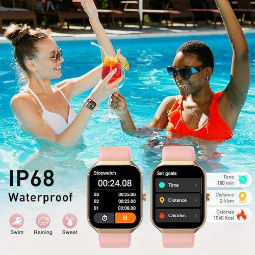 Smart Watch(Answer/Make Call), 2025 New Smartwatch for Men Women, 1.96" HD Fitness Watch with 110+ Sport Modes, Heart Rate, Sleep Monitor, Pedometer, IP68 Waterproof Activity Tracker for Android iOS - Image 8