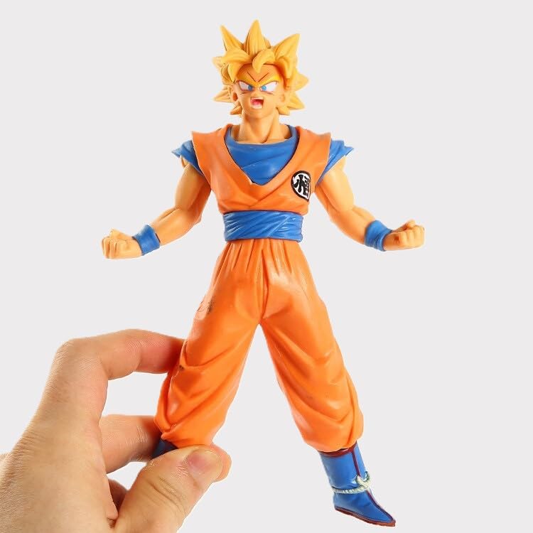 Image of Awestuffs Goku Super Saiyan Large Action Figure Limited Edition Figure Manga Toy Collectible (Goku Super Saiyan)