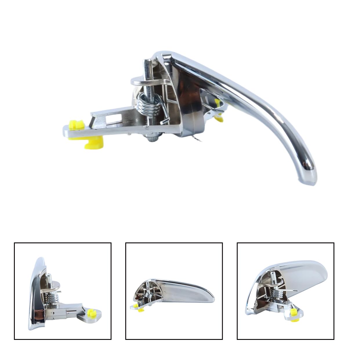 Maniglia interna per portiera, 2 pezzi, per Lancia Ypsilon 843 (2003-2010) con facile installazione, OEM 71736606, 71736605 (anteriore sinistro + anteriore destro)