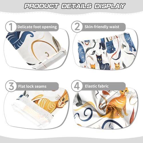 Toddler Girls Leggings Printed Yoga Pants Leggings Various Cats and Kittens for Kids3