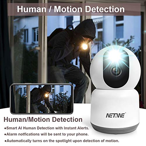 Netwe 4MP Security Camera WiFi IP Camera Dual Band 5Ghz/2.4Ghz Indoor Home Wireless Camera for Dog Pet Baby Nanny… - Image 5