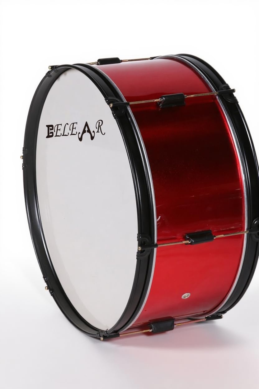 DK-10 Marching Bass Drum, With Drum Stick and Strap-image-36