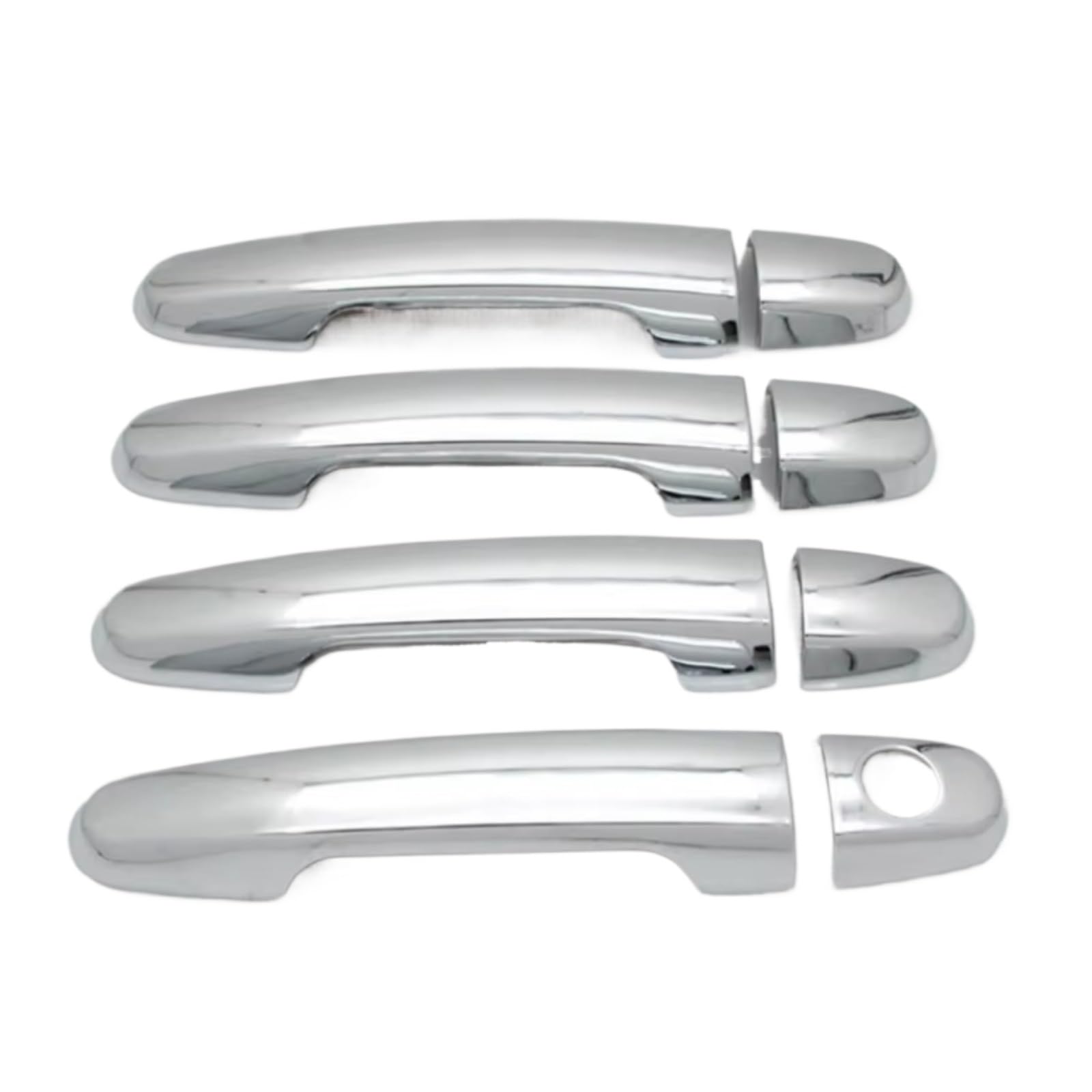 SYWHREV Door Handle Protectors Compatible with Toyota for Prius 20 2004 2005 2006 2007 2008 2009 Xw20 Gloss Black Chrome Car Door Handle Cover Trim Styling