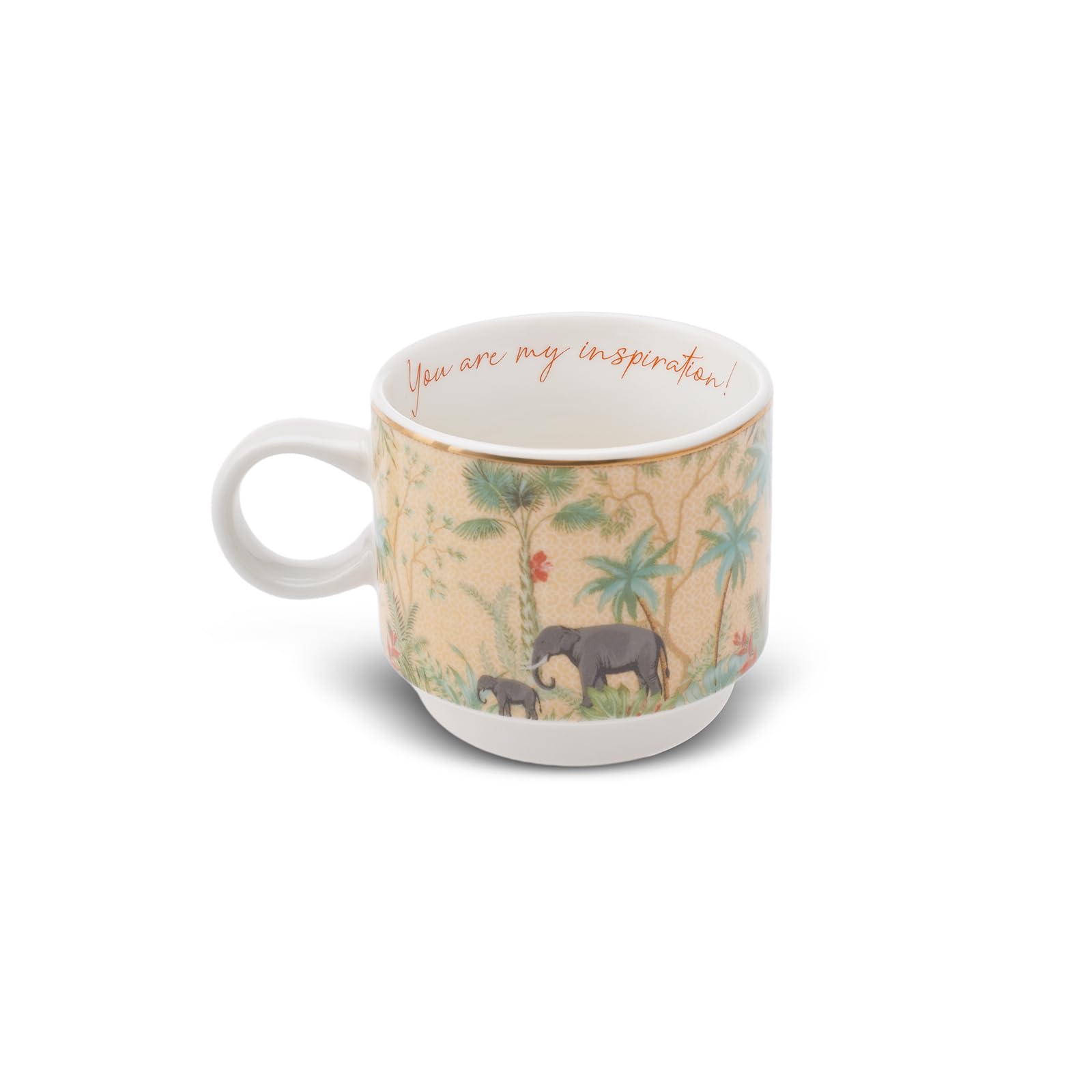 KARACA LAVİNYA 4'LÜ STANDLI MUG/ÇAY FİNCANI