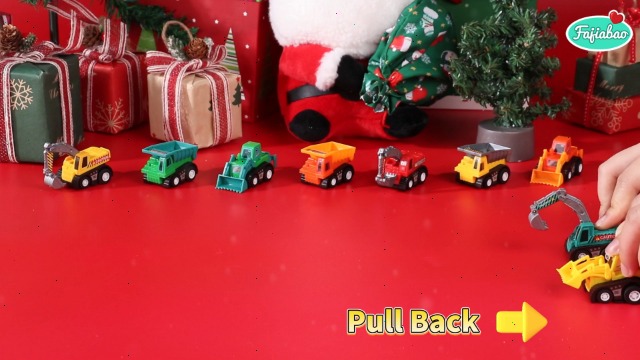 PENGXIANG Voitures à Rétrofriction pour Tout-Petits 6 Véhicules de Construction Jouets pour Bébés Enfants Garçons de 1 2 3 Ans Mini Véhicules à Friction