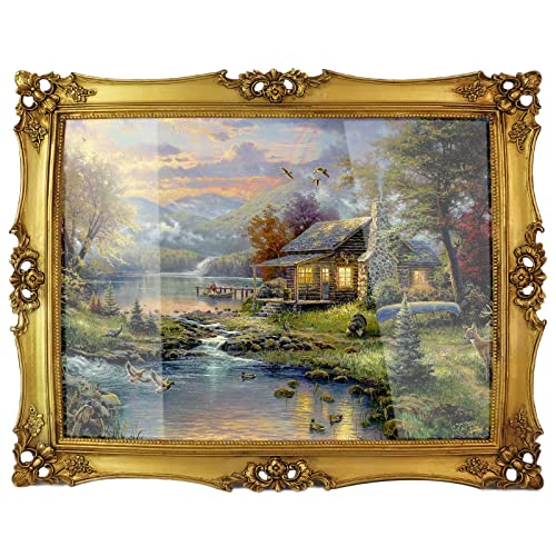Zocolor 10 X 13 Antique Picture Frame Ornate Textured Hand-Crafted Resin Vintage Photo Frame With Glass Front, Wall Hanging Home Decor (Bronze, 10/13) #TOP2