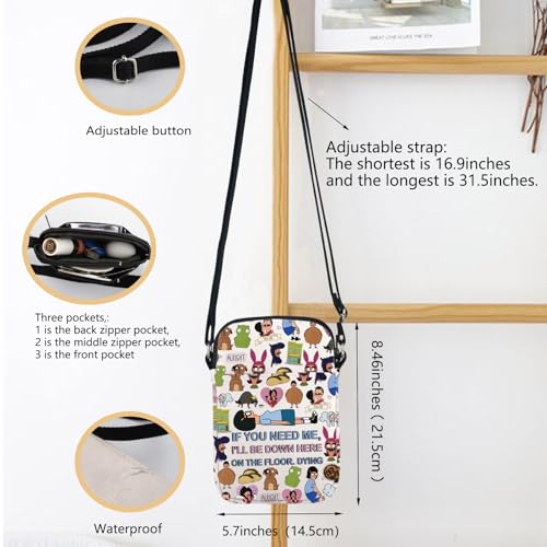 Tv Show Inspire Gift Tina Belcher Crossbody Bag Cartoon TV Show Merchandise Inspired Gift For Tina Fans3