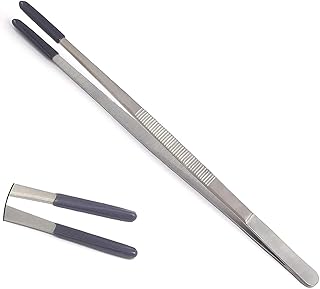 LAJA Imports Tweezers Rubber PVC Coated Tips 10