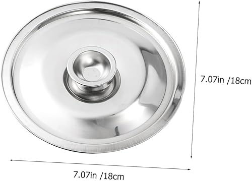 Miniatura 2 de HEMOTON Wok - Tapa universal de acero inoxidable, tapa para olla, tapa de cacerola, tapa de cacerola, tapa de olla para especias y sartenes, tapas
