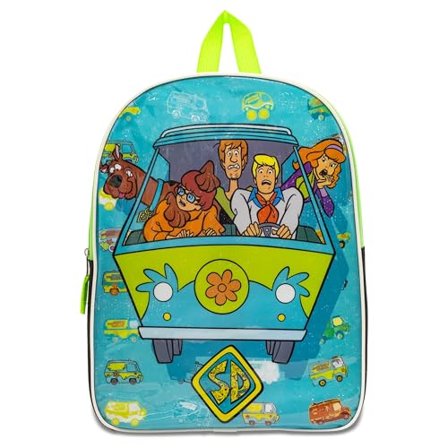 Fast Forward Mochila infantil Scooby Doo para meninos – Mochila infantil com alças acolchoadas – Mochila infantil – Mochila pré-escolar confortável – 38 cm