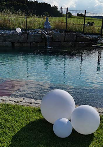 TRANGO Sfera da giardino 300W IP65 Ø 30 cm in