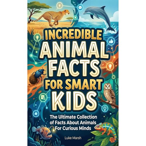 Incredible Animal Facts for Smart Kids Audiolibro Por Luke Marsh arte de portada