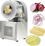 JKJZSALJ Reibemaschine für Gemüse und Lebensmittel, 180 W, Kartoffel- und Rettichschneider, multifunktional, automatisch, leicht zu reinigen