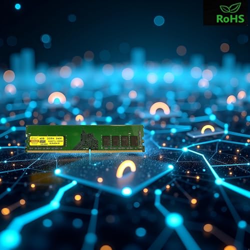 Image of Dolgix Gold 4GB DDR4 RAM 2400MHz Desktop Memory CL-17 U-DIMM Long-DIMM PC4-19200 1Rx8 Single Rank 5-Year Warranty (Made in India)