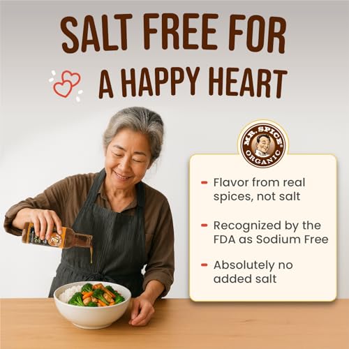 Image of Mr. Spice Ginger Stir Fry Sauce 3-Pack, Organic Salt Free, 13.5 oz Each | stir fry sauce & marinade for wok & air fryer, no salt added, low sodium, gluten free, 40.5 oz Total
